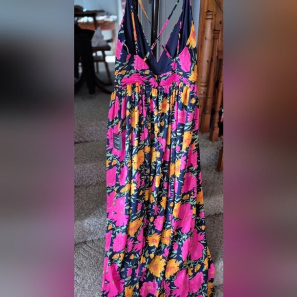 LULUS  Vivacious Love Foral Sleeveless Strappy Maxi Dress - Picture 6 of 8